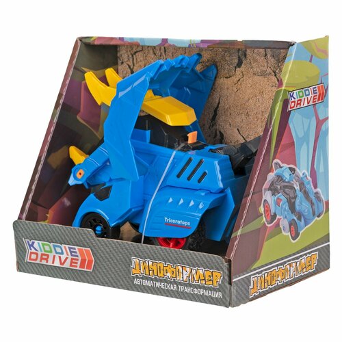 Машинка трансформер KiddieDrive Диноформер, синий 76002_2