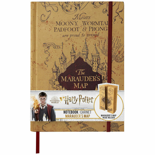 Записная книжка Cinereplicas Harry Potter - Marauder's Map (with map) шарф cinereplicas harry potter – пуффендуй