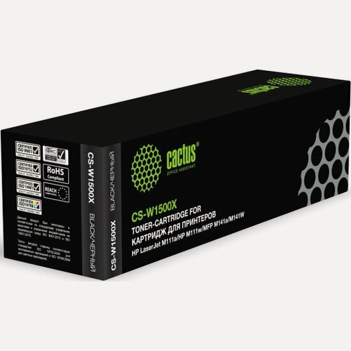 Изображение товара Картридж лазерный Cactus CS-W1500X W1500X черный (2000стр.) для HP LaserJet M111a/M111w/MFP M141a/M1