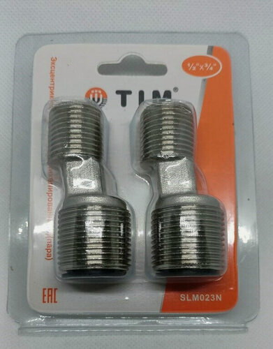 Изображение товара Эксцентрик TIM SLM023N 3/4" x1/2" никель для подключения смесителя