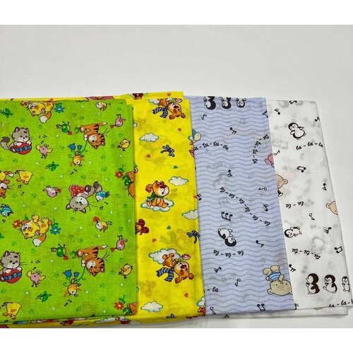 Ситцевые пеленки набор из 4 штук