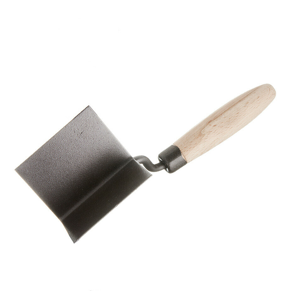 Кельма угловая 80х60х60 мм с деревянной ручкой для внешних углов