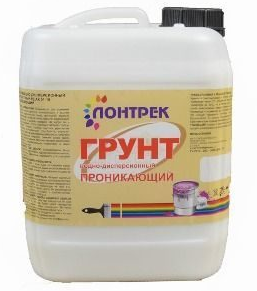 Грунт ВД-АК01-15 Lontrek 10л для Внутренних Работ / Лонтрек.