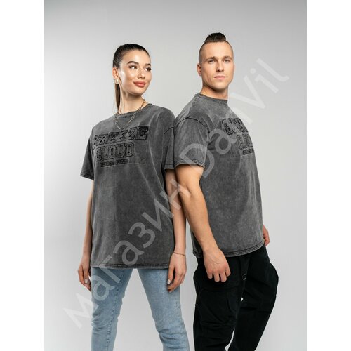 фото Футболка vogue, 1 шт., размер oversize, серый