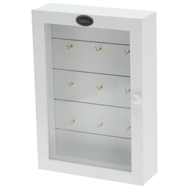 Ключница-шкафчик KOOPMAN 19 х 6 х 27 см дерево цвет: белый