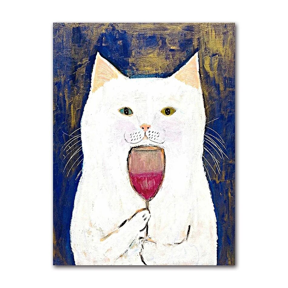 Плакат AliPaint Кошки и собаки Современный 2399-01, A4 21x30cm No Frame