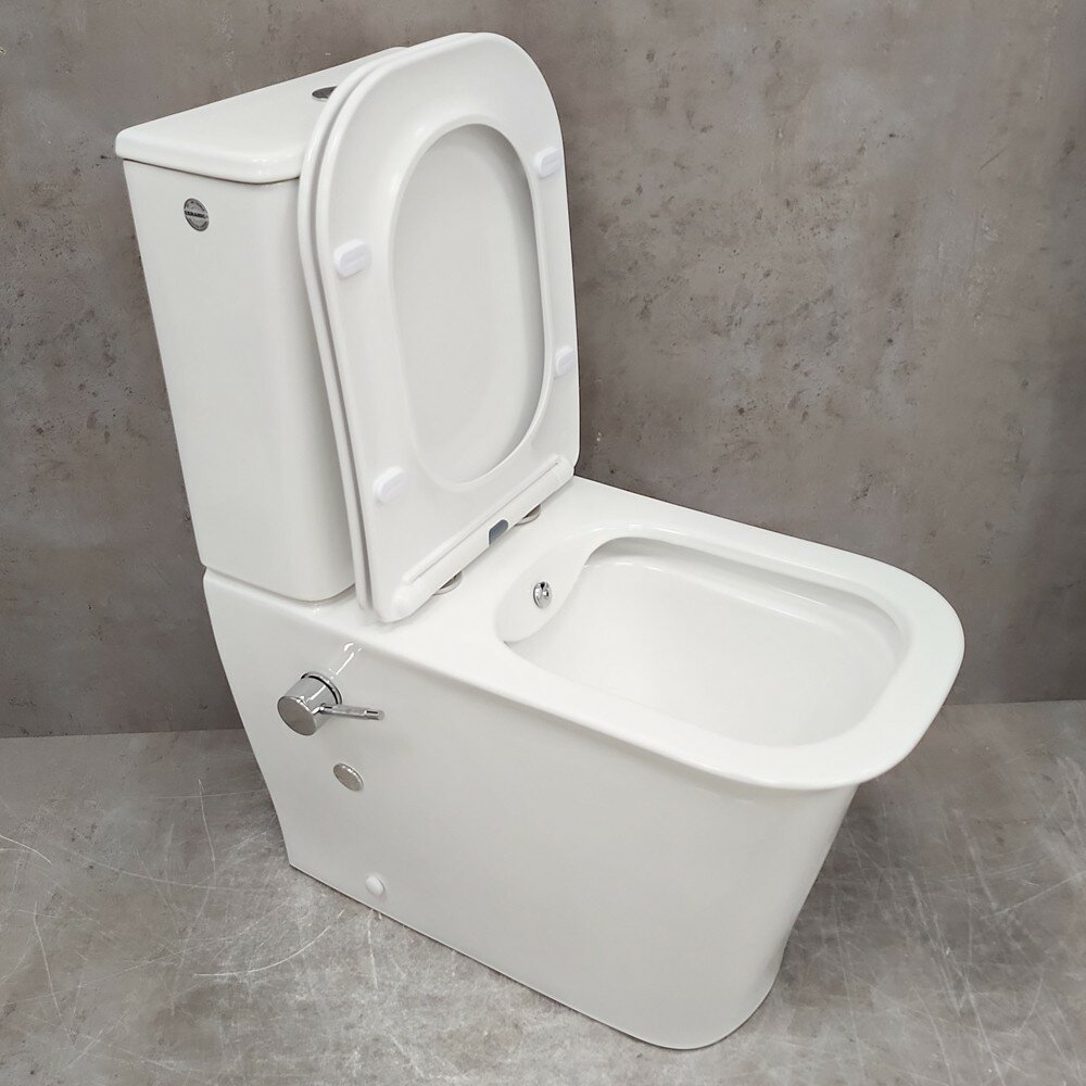 Унитаз Bloomix City 1222SB/UF1 безободковый с функцией биде и смесителем Ceramic+ — фото 1