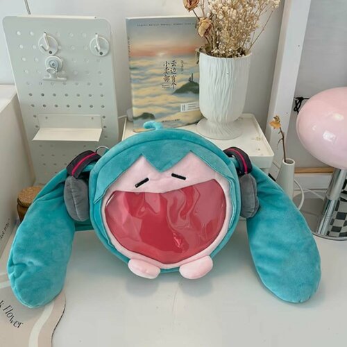 Игрушка _Сумка Мультяшная Хацунэ Мику Hatsune Miku с большим лицом