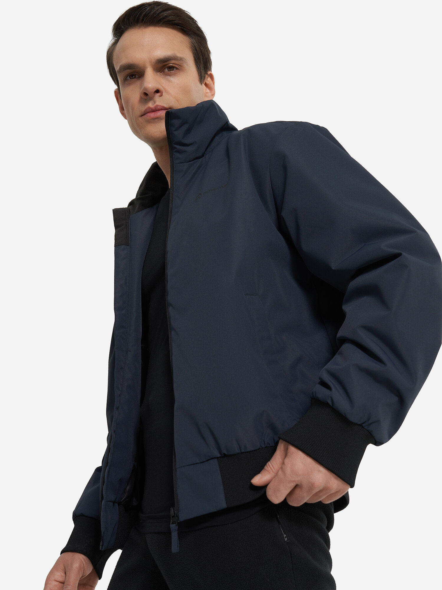 Куртка OUTVENTURE Travel Men's Padded Bomber Jacket, размер 48, темно-синий