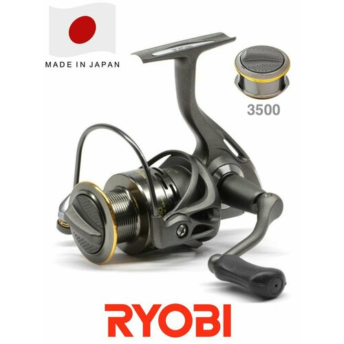 Катушка RYOBI FIGHTER 3500 4+1 / Комплект 150 м лески, 2 тюбика смазки, Риоби
