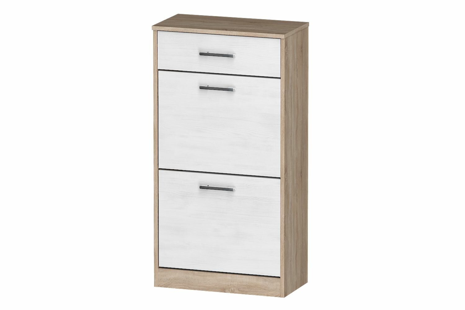 Обувница для прихожей закрытая откидная Лайф 55*29*105 ОБ-01 Дуб сонома/Северное дерево