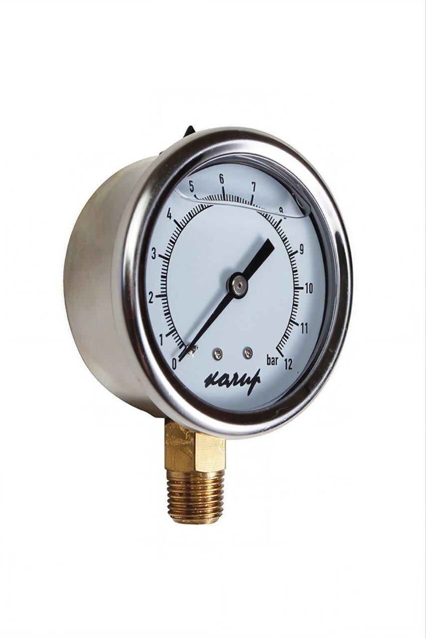 Манометр, глицериновый, аналоговый, для нагрузки оси автомобиля