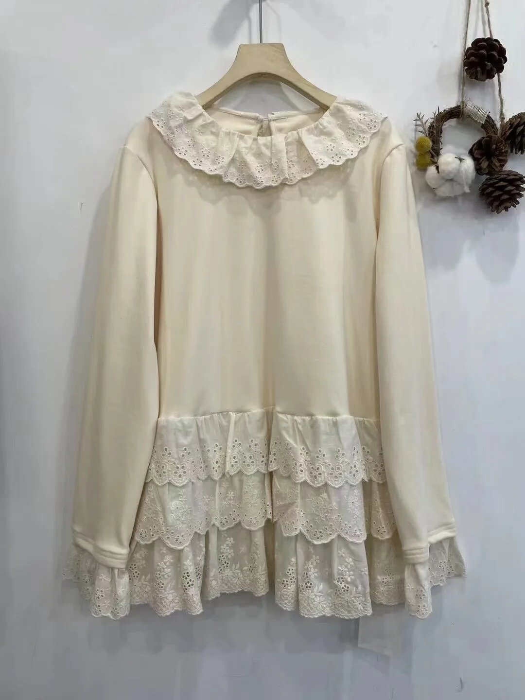 Футболка размер OneSize слоновая кость