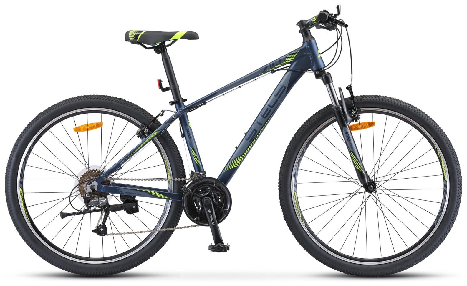 Горный велосипед Stels Navigator 710 V 27.5" V010 (2023) 15.5" Темно-синий (150-160 см)