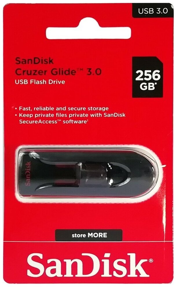 3.0 USB флеш накопитель SanDisk CZ600 Cruzer Glide 256GB (SDCZ600-256G-G35)