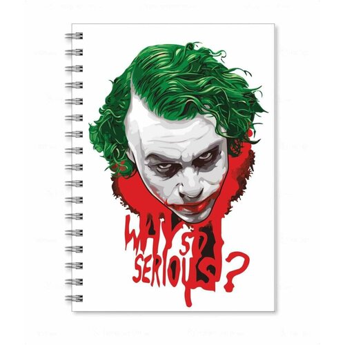 Тетрадь BUGRIKSHOP А4 принт Джокер, Joker - J0018