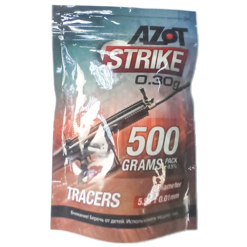 фото Шарики для страйкбола azot strike tracers 6 мм 0,30 г, 0,5 кг