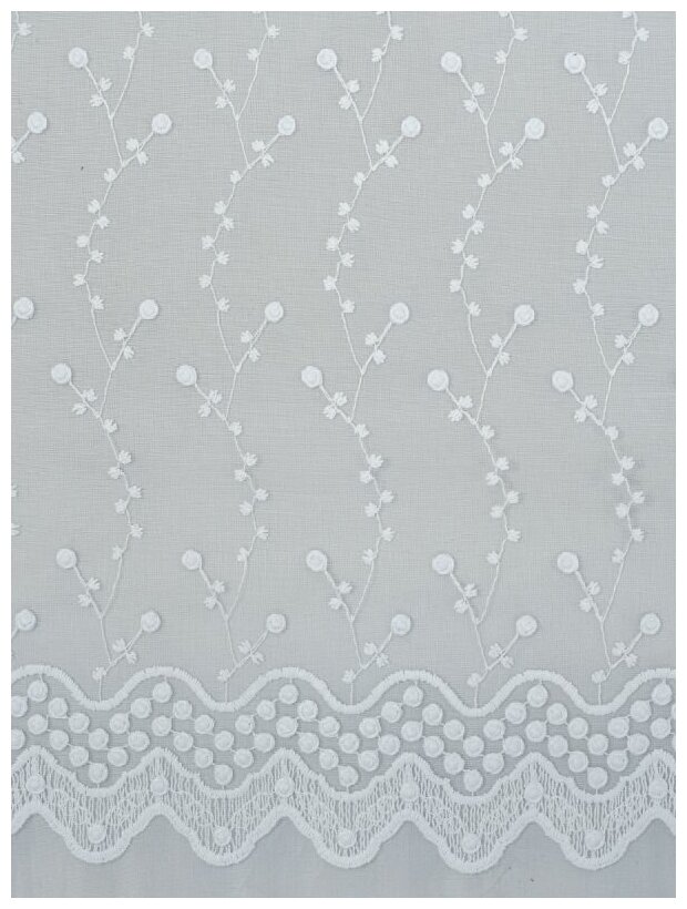 Тюль Amore Mio вышивка Classic, белый, 300х270 (5600) - фотография № 5