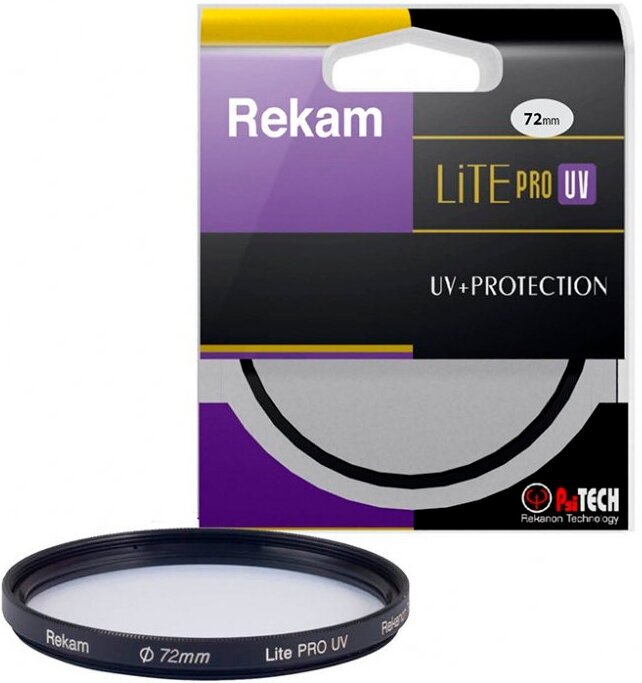 Светофильтр ультрафиолетовый Rekam 72-2LC Lite PRO UV с просветляющим покрытием для объектива, 72 мм