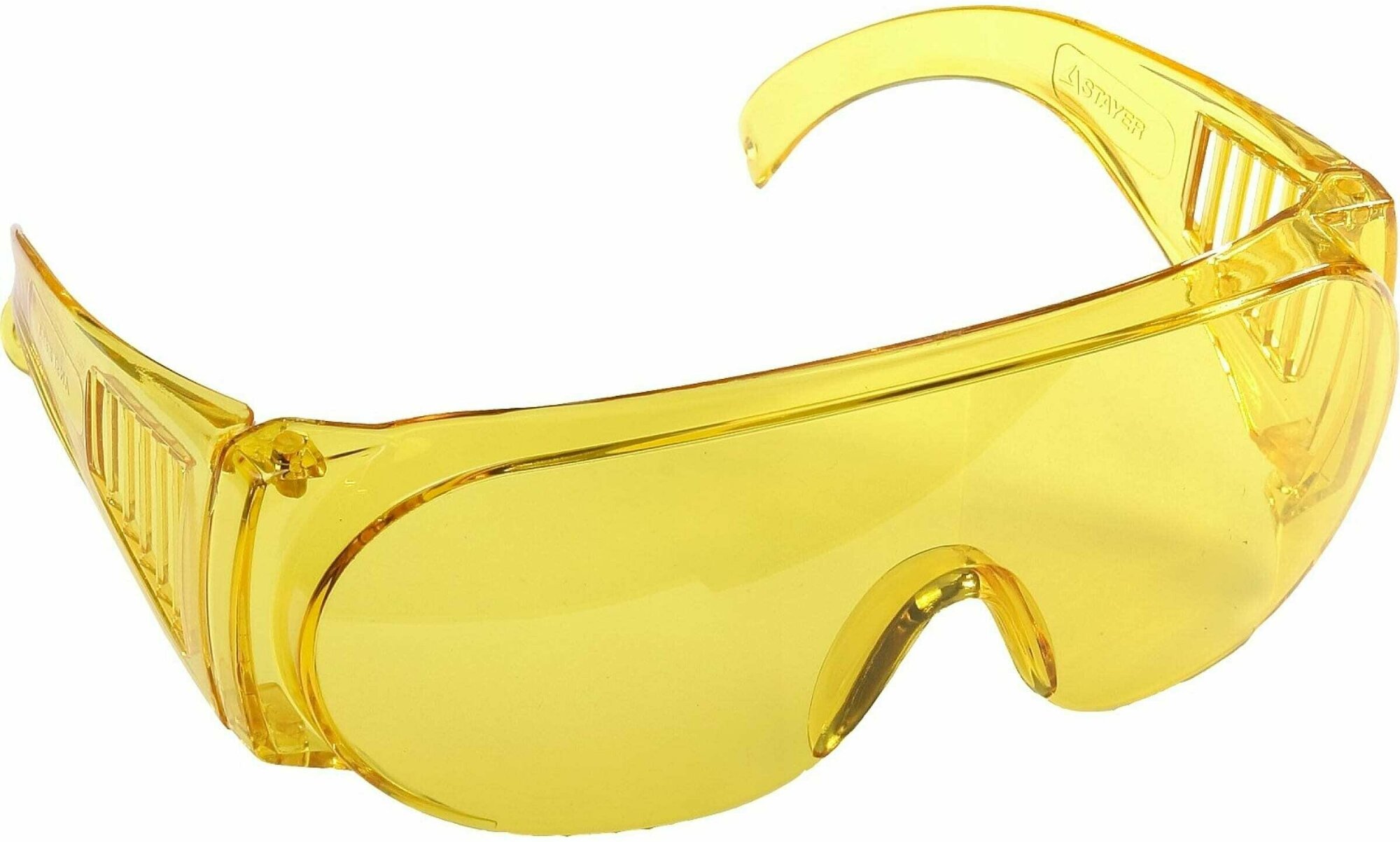 Защитные очки STAYER MASTER 11042_z01 открытого типа, с боковой вентиляцией, желтые