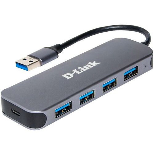 USB Хабы D-LINK Разветвитель USB 3.0 D-Link DUB-1341 4порт. черный (DUB-1341/C2A)