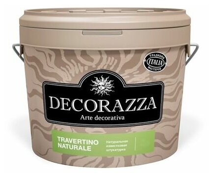 Decorazza Travertino naturale / Декораза Травертино Натурель Натуральная известковая штукатурка 15кг