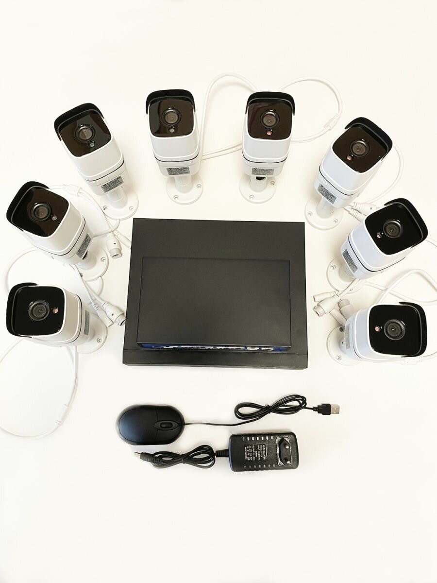Комплект видеонаблюдения IP 5Мп Hi_Cam Hi581IP-POE
