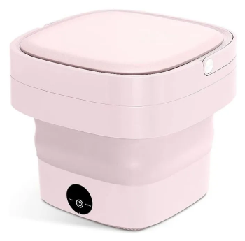 Портативная мини стиральная машина Розовая для мелкой одежды до 1.5 кг
