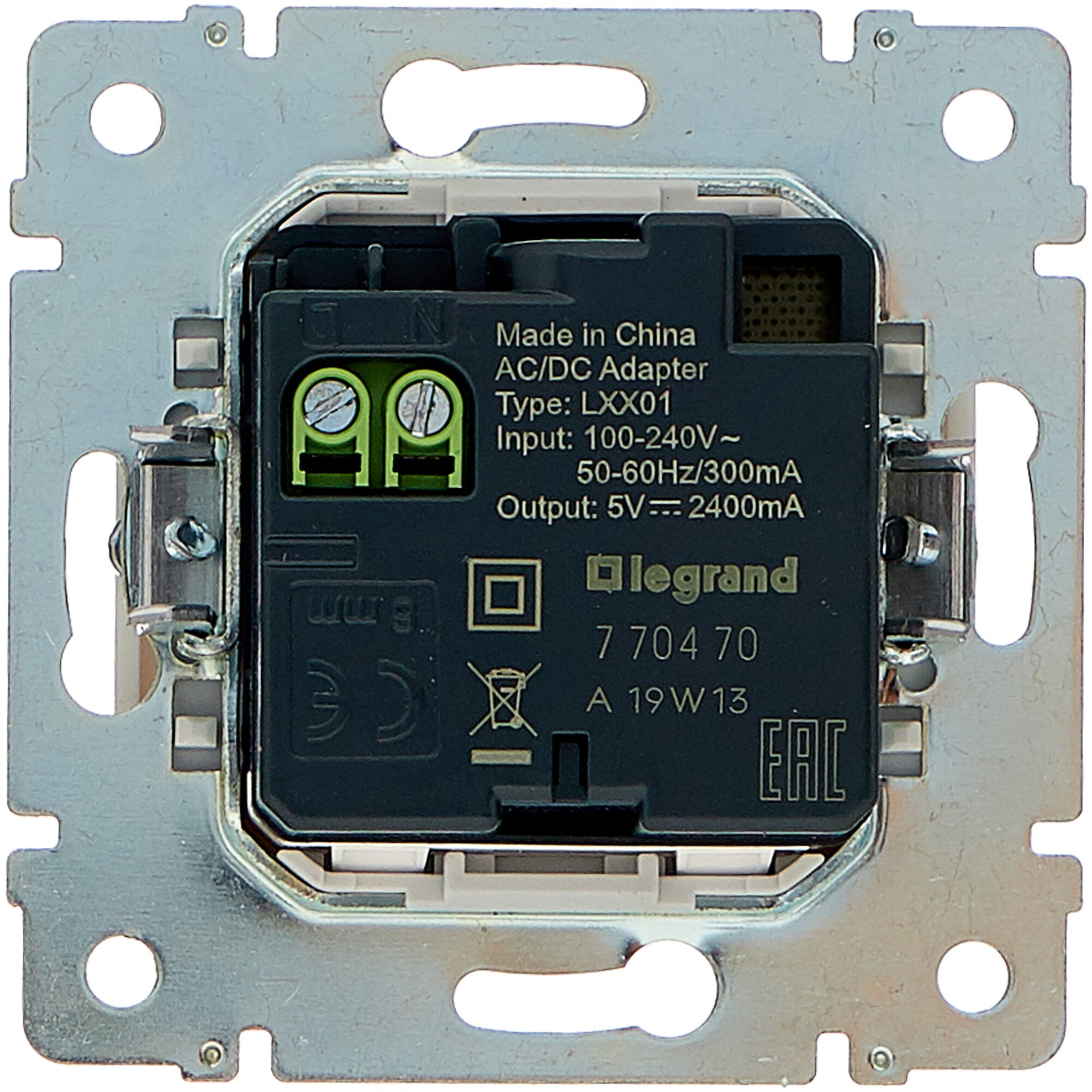 Valena DIY 694370 Розетка USB (2xUSB, под рамку, скрытая установка, белая) Legrand - фото №2