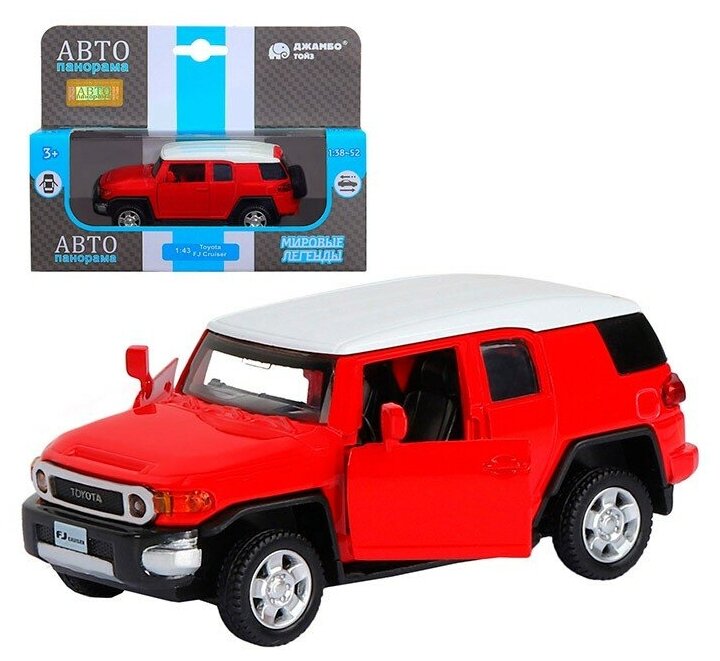 Модель 1:43 Toyota FJ Cruiser, красный 1251265JB Автопанорама