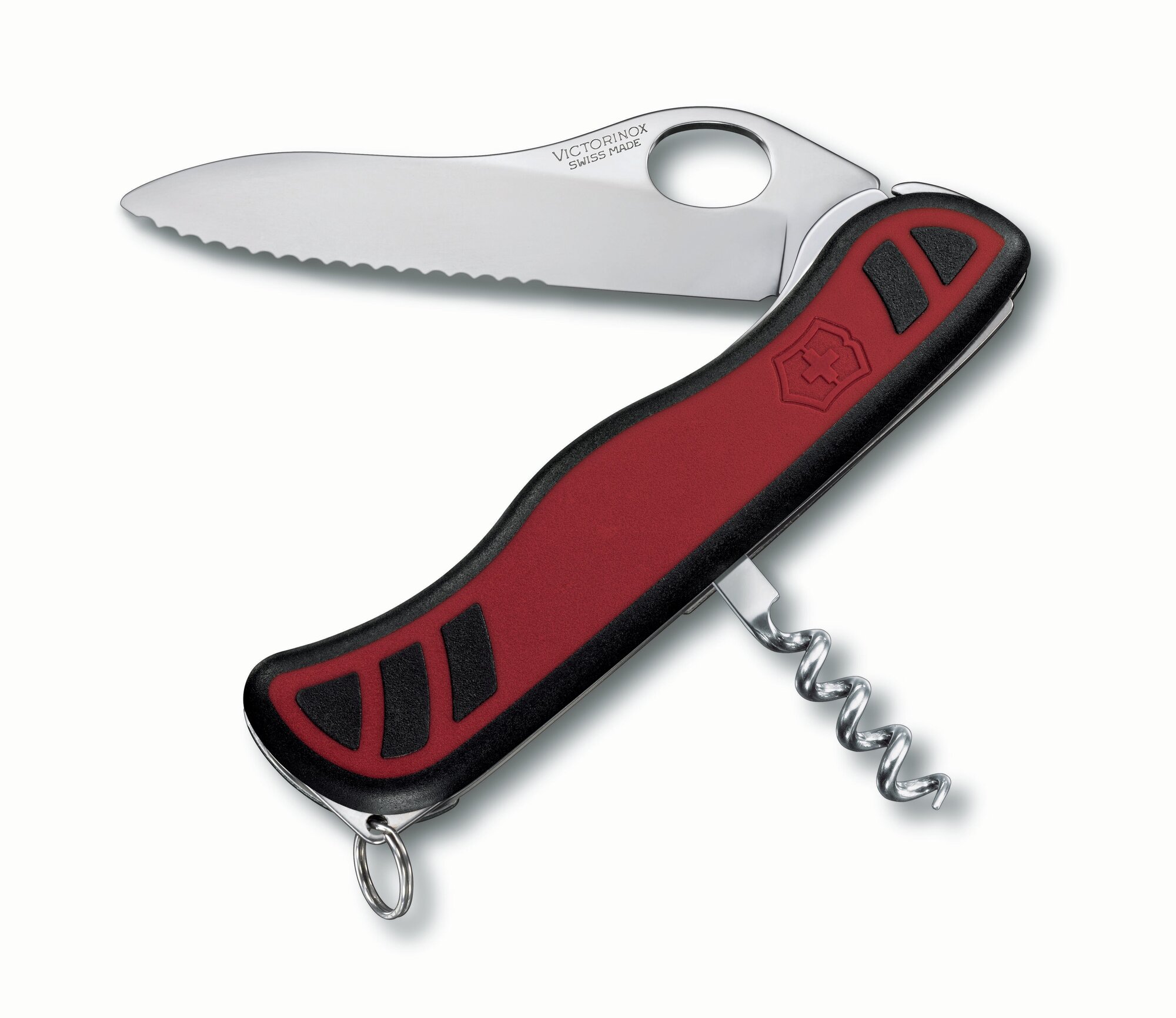 Нож перочинный Victorinox Sentinel OneHand (0.8321.MWC) 111мм 3функций красный/черный карт.коробка - фото №14