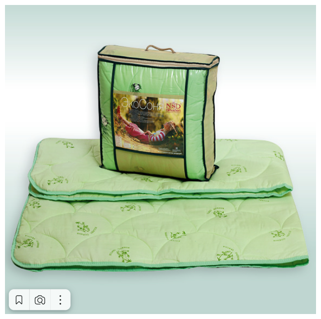 Одеяло "Экосоня-бамбук" пэ 300г/м2 чемодан с наполнителем "бамбуковое волокно"172*205 - фотография № 4