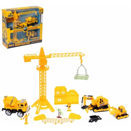 фото Набор игровой стройка, кран и спецтехника 1565856 .