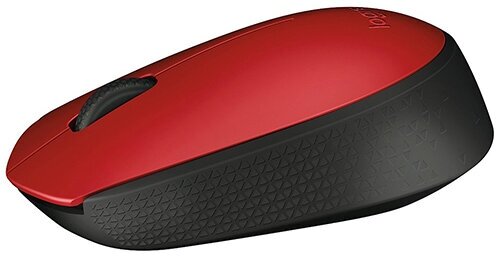 Мышь беспроводная Logitech M171 Wireless Mouse Red-Black Usb