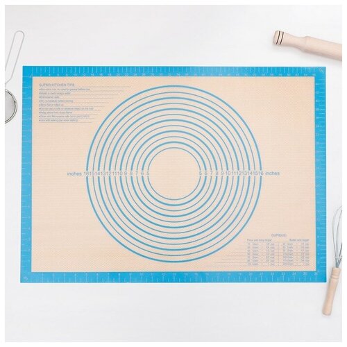 фото Коврик армированный с разлиновкой, 71×50,5 см mikimarket