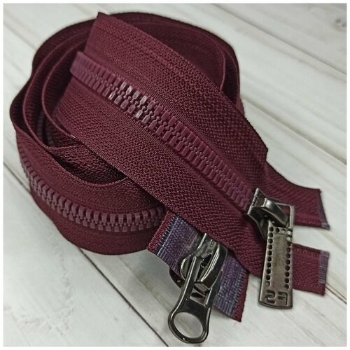 Молния Японский зуб трактор Т8 длина 100 см цвет бордовый 485₽