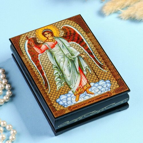 MARU Шкатулка «Ангел-хранитель» 10×14 см, лаковая миниатюра