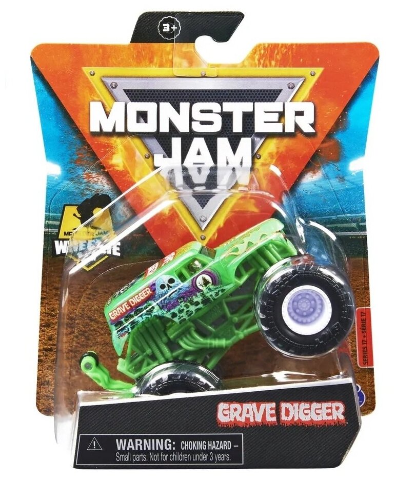Машинка Monster Jam Grave Digger 1:64 6061163