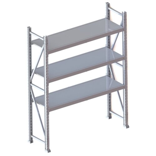 Стеллаж Л50 2000х500х1500 - 3 яруса (металлические полки)