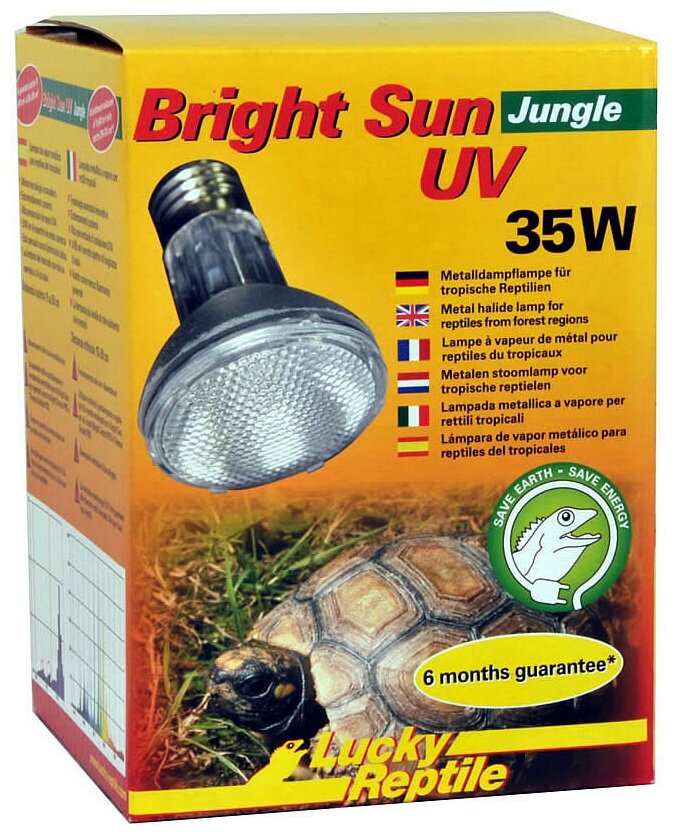Лампа МГ Lucky Reptile Bright Sun UV Jungle 35Вт цоколь Е27
