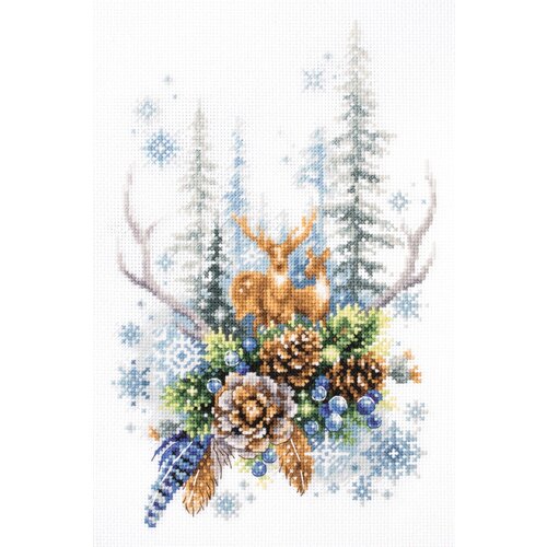 Набор для вышивания Чудесная Игла 200-017 Дух зимнего леса 17 х 27 см набор для вышивания крестом дух осеннего леса