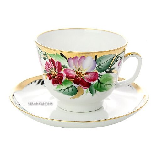 Чашка с блюдцем чайная форма Подарочная рисунок Надежда Императорский фарфоровый завод 6127₽