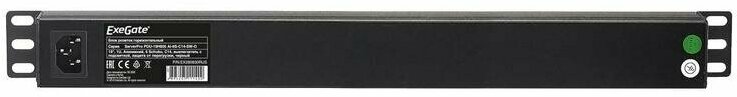 Exegate EX280830RUS Блок розеток ExeGate ServerPro PDU-19H605 Al-6S-C14-SW-O, 19",1U,алюм, 6Schuko, С14, защ перегр - фото №5