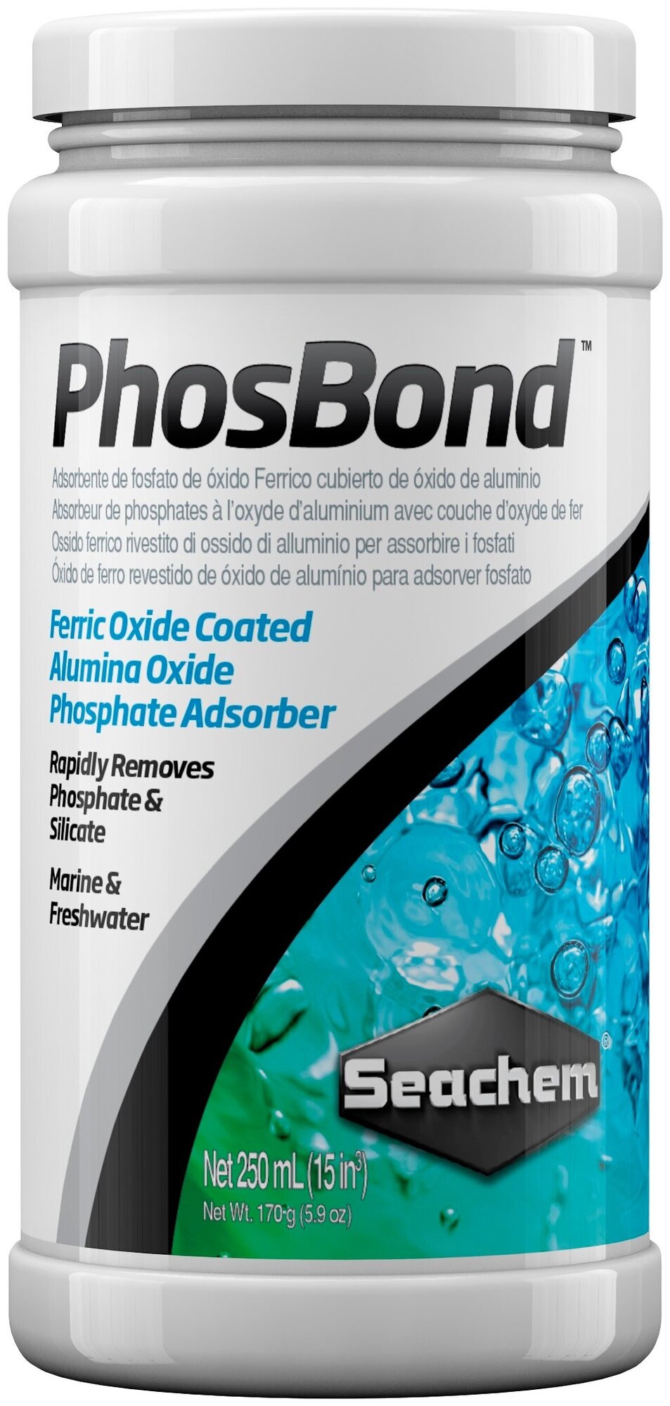 Seachem PhosBond Наполнитель для удаления фосфатов и силикатов (оксид железа и аллюминия), 250мл на