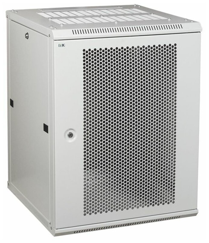 LWR3-18U66-PF ITK Шкаф LINEA W 18U 600x600 мм дверь перфорированная, RAL7035 IEK - фото №3