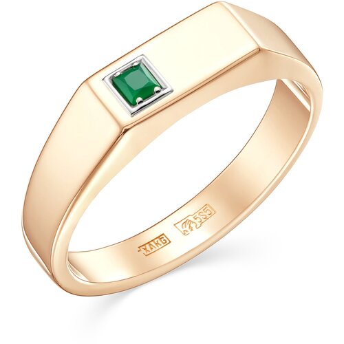 фото Золотое кольцо караваевская ювелирная фабрика 31-0321-о с ониксом diamant-online