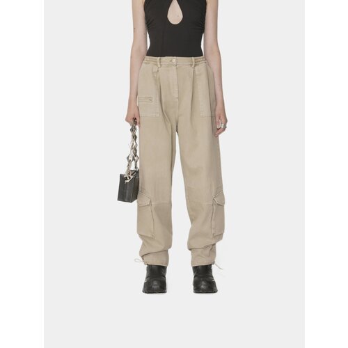 Женские брюки Han Kjøbenhavn Cotton Boxy Cargo Trousers, черный, 34