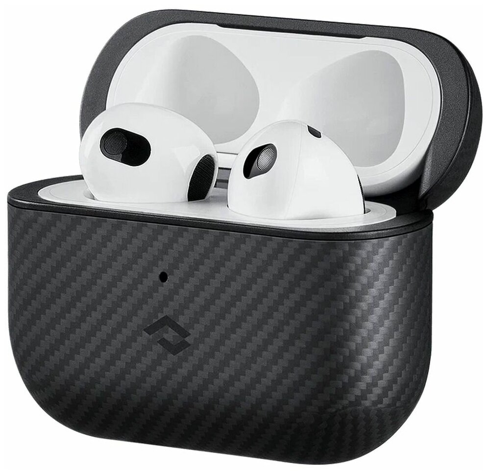 Чехол Pitaka MagEZ для наушников AirPods 3, цвет Черный кевлар