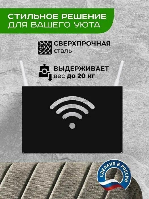 Полка-короб для wifi роутера 25,5х8х17 см, черная