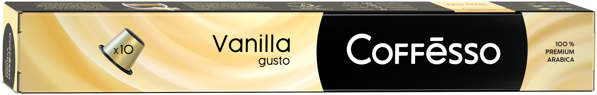 Кофе в капсулах Coffesso Vanilla, интенсивность 6, 10 шт